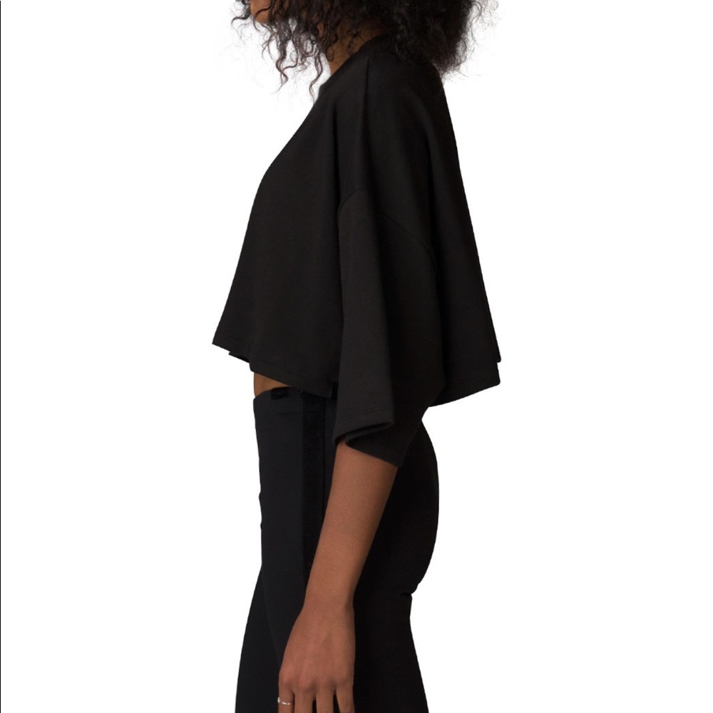 Puma Fenty x Rihanna Black Cropped Crew Neck Shirt - Picture 3 of 7